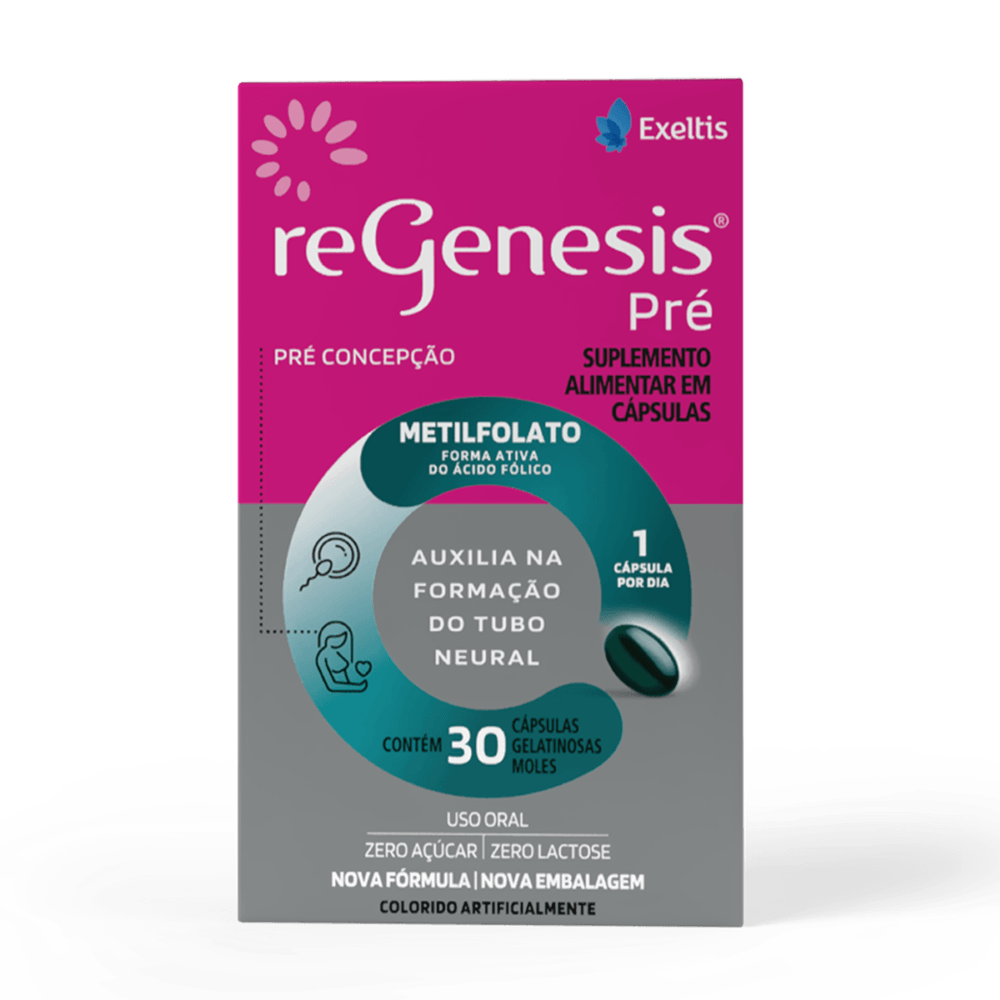 Suplemento Alimentar Regenesis Pré Exeltis 30 Cápsulas Gelatinosas